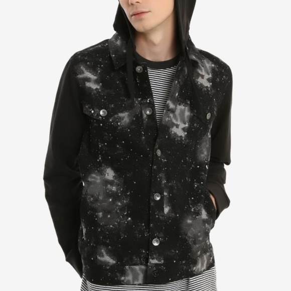 rude black denim jacket